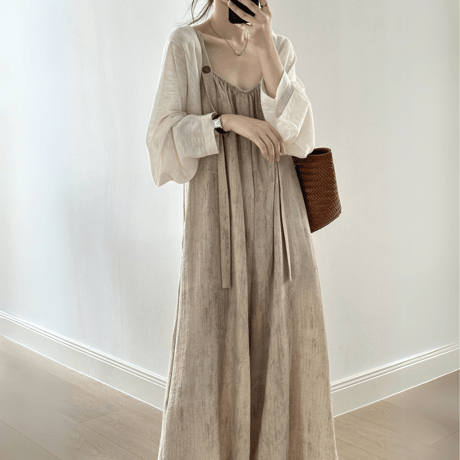 blend wide silhouette salopette　NK1579