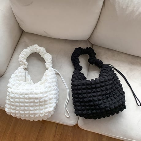 emboss shoulder bag /2color　NK1595
