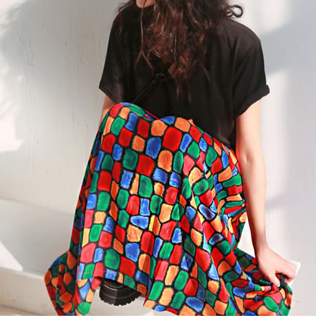 stained a-line skirt　NK1717