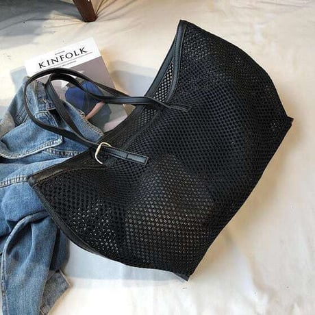 big mesh tote bag /3color　NK1171