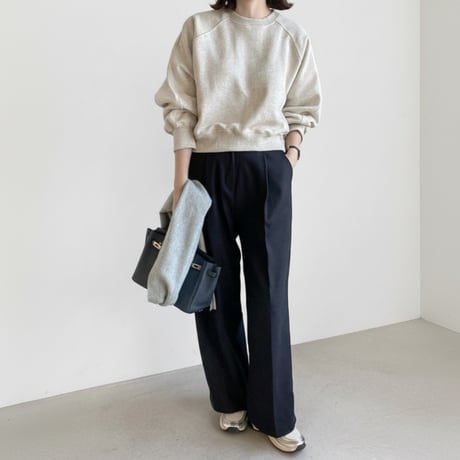 raglan volume sleeve sweat pullover /2color　NK1993