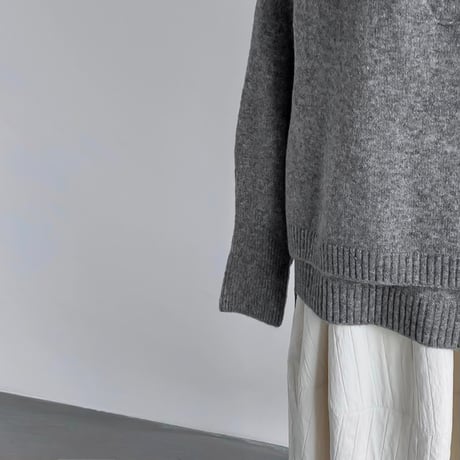 knit vest & pullover set /2color　NK2063