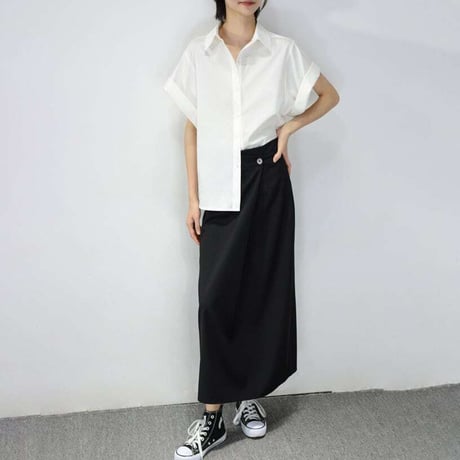 side tack long skirt　NK1165