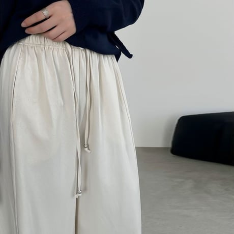 volume wide easy pants /3color　NK1954