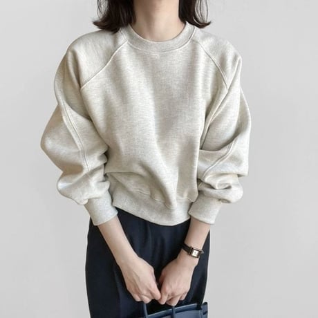 raglan volume sleeve sweat pullover /2color　NK1993
