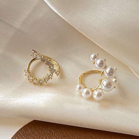 stone & pearl ring /2color　NK1207