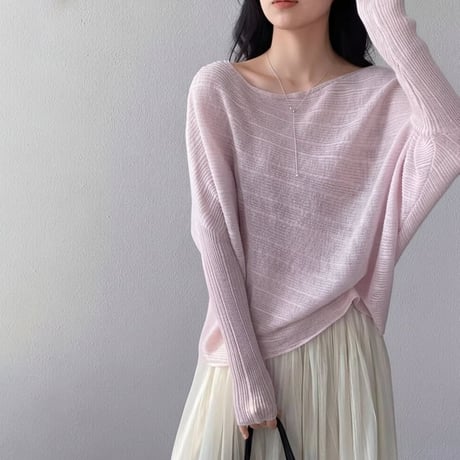 off shoulder dolman knit /7color　NK2316