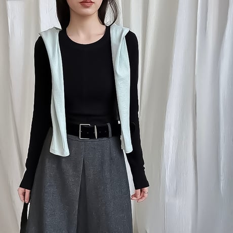center seam long sleeve knit /4color　NK2310