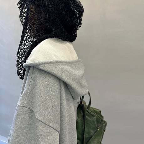 elegant comfort lace hoodie /2color　NK1718