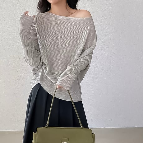 off shoulder dolman knit /7color　NK2316