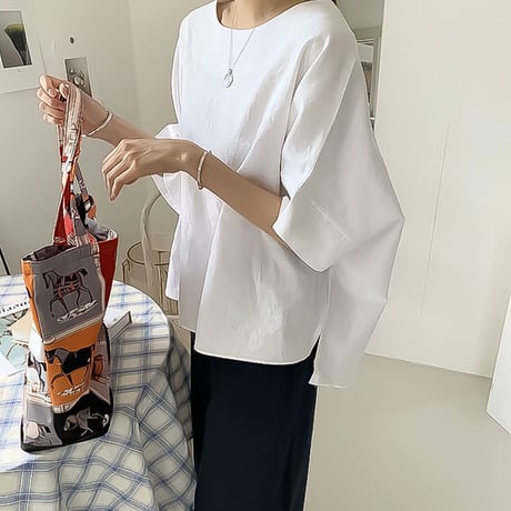 relaxed dolman sleeve top /2color　NK2250
