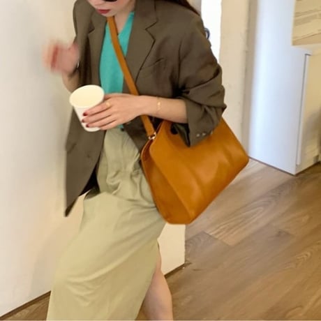 2way classical leather square bag /3color　NK1599