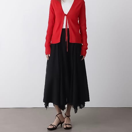 asymmetry flare layered skirt /2color　NK2304
