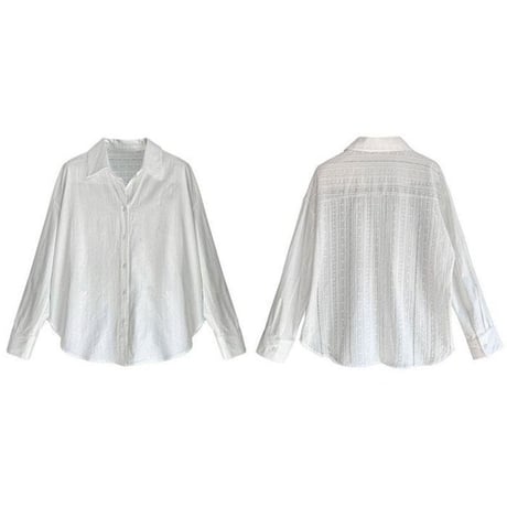 back lace layered shirt　NK2303