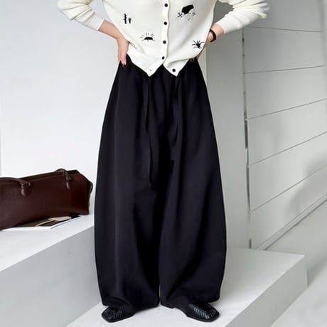 volume tuck wide pants /3color　NK1943