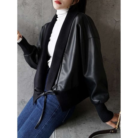 center line leather jacket　NK1276