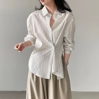 side slit striped shirt /2color　NK2187