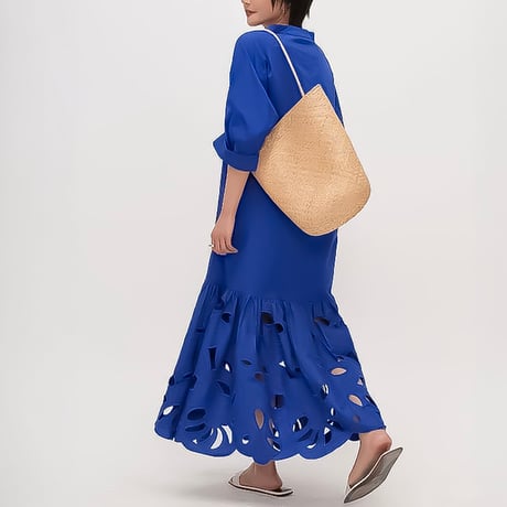 cut-out embroidery hem dress　NK2370