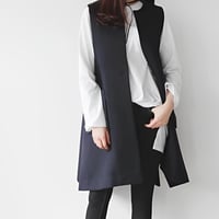 side button gilet /2color　NK1282