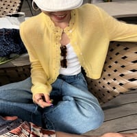 delicate elegance lace cardigan /2color　NK1720