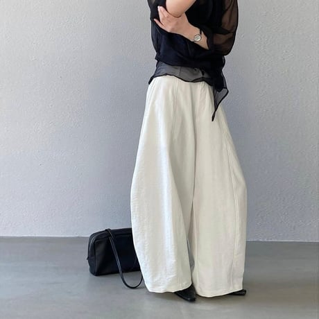 relaxed cocoon wide pants /3color　NK2177