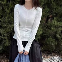 center seam long sleeve knit /4color　NK2310