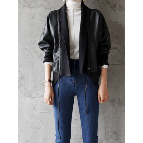 center line leather jacket　NK1276