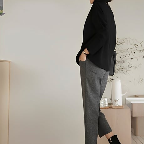 bottle neck smooth pullover　NK2096