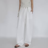 drawstring waist wide pants /3color　NK2372