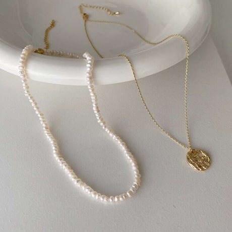 two-piece pearl necklace　NK1211