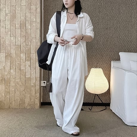 cotton linen wide pants /3color　NK2200