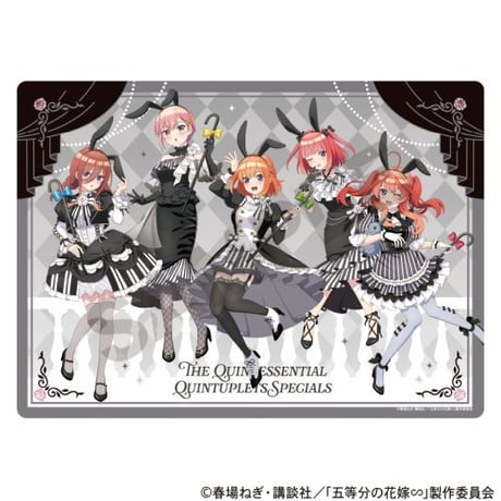 五等分の花嫁 下敷き モノクロバニードレス（A/B） 【クラックス】