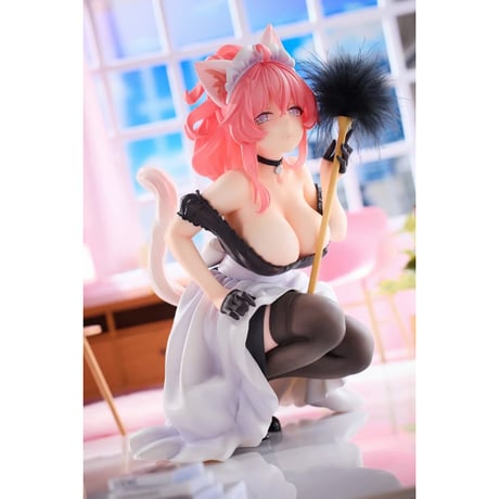 ねこの思い メイドねこ もちゃん 1/4スケールフィギュア【freyja】※送料無料