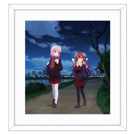 まちカドまぞく 描き下ろしカーテン まちカドまぞく]描き下ろしカーテン（優子＆桃／桜）
