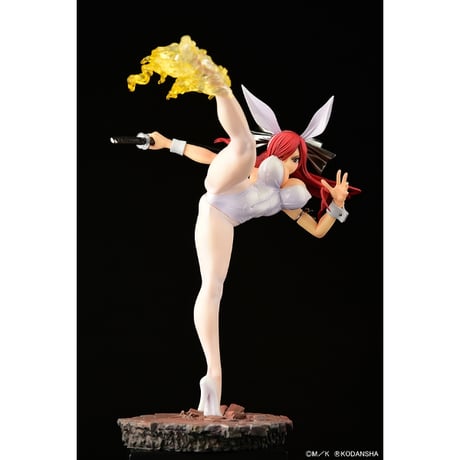 FAIRY TAIL エルザ・スカーレット ハイキックver.白兎 1/6 完成品フィギュア【オルカトイズ】