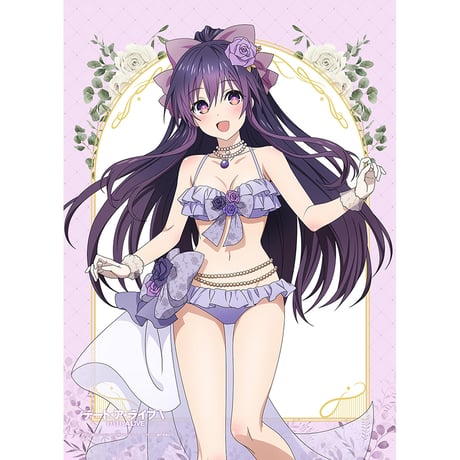 デート・ア・ライブV 描き下ろしB2タペストリー（夜刀神十香/水着ドレス）Wスエード【カーテン魂】