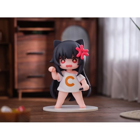 【特典付き】『OMAHA×蜜汁工坊』006_ Cちゃん 猫娘スタンプシリーズ 「消えろ!」 1/1スケール塗装済完成品フィギュア【Reverse Studio】