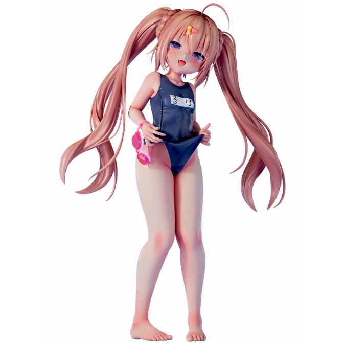 美品 ぴよ寺むちゃ るりちゃん 1/5スケール フィギュア B'full ぴよ寺むちゃ「るりちゃん」すくみずきゅっver. 1/5スケール塗装済み