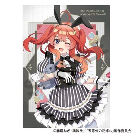 五等分の花嫁 シングルクリアファイルセット モノクロバニードレス 【クラックス】