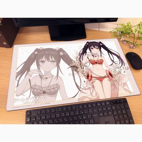 デート・ア・ライブV 描き下ろしラバーマット（時崎狂三 /水着ドレス）【カーテン魂】