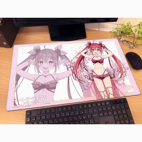 デート・ア・ライブV 描き下ろしラバーマット（五河琴里/水着ドレス）【カーテン魂】