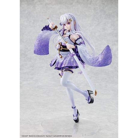 Re：ゼロから始める異世界生活 エミリア 戦装束ver. 1/7 完成品フィギュア【KADOKAWA】※送料無料