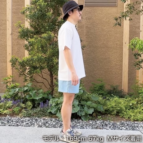 ビッグシルエットTシャツ＜I'm IMANAMI Class＞ホワイト×ワッペン（ブルー）