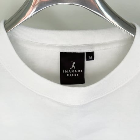 ビッグシルエットTシャツ＜I'm IMANAMI Class＞ホワイト×ワッペン（ブラック）