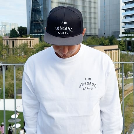 ベースボールキャップ＜I'm IMANAMI Class＞ブラック×グレー×白文字