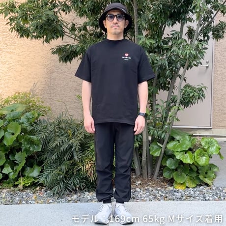 ＜IMANAMI Class ハートロゴ ビッグシルエットTシャツ＞ブラック