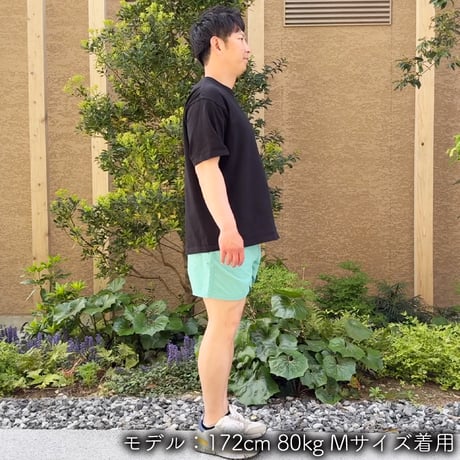 ハーフパンツ＜I'm IMANAMI Class＞ グリーン×ワッペン（ホワイト）