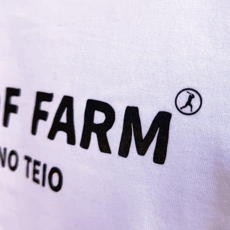 ＜KING OF FARM（二軍の帝王）ロンT＞ホワイト×黒文字 ビッグシルエット