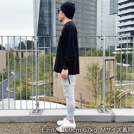 ロングスリーブTシャツ＜I'm IMANAMI Class＞ブラック×白文字 ビッグシルエット