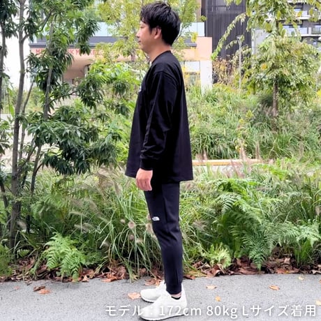 ロングスリーブTシャツ＜I'm IMANAMI Class＞ブラック×ブラックワッペン ビッグシルエット